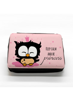 Hauptbild gefüllte Federtasche Prinzessin Eule filled pencil case princess owl keep calm and be princess