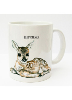 Tasse Reh Rehkitz Bambi mit Spruch Lieblingsmensch ts175