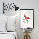 A3 Print Illustration Poster Flamingo mit Spruch be a flamingo in a flock of pigeons A3 Print illustration poster flamingo with qoutebe a flamingo in a flock of pigeons p04