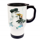 Tasse Becher Thermotasse Thermobecher Thermostasse Thermosbecher Kapitän Möwe cup mug thermo mug thermo cup captain seagull tb020