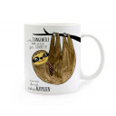 Tasse Faultier auf Baum mit Spruch aus Langeweile hätte ich heute fast gearbeitet... cup sloth on tree with saying today from boredom I would have almost worked. . . Ts289